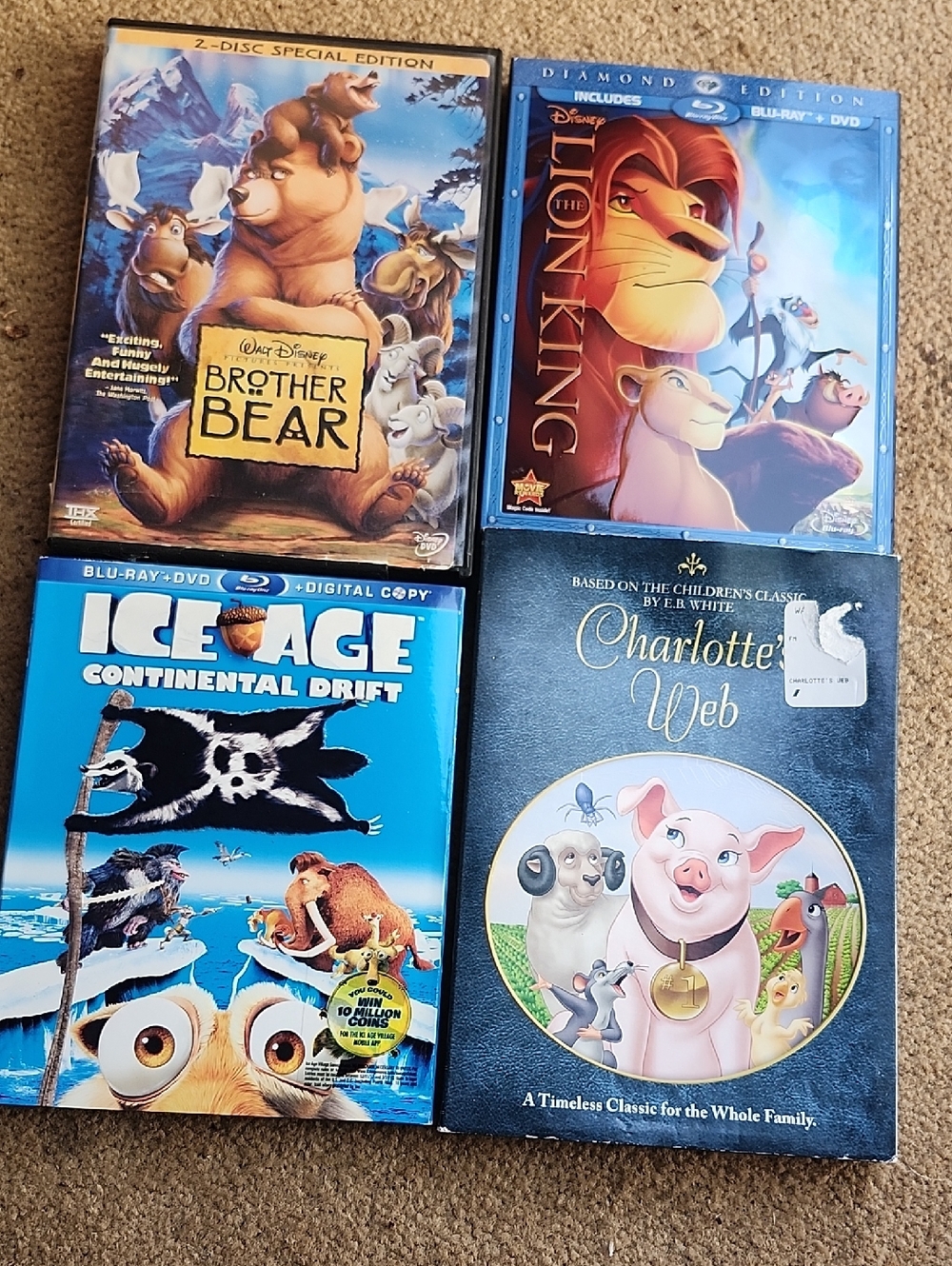 4 Animated Family Movie Pack